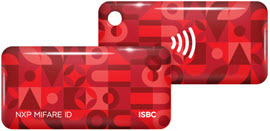 RFID-Брелок ISBC Mifare ID 4 byte nUID (красный) (125-18212)