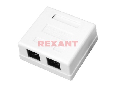 Компьютерная розетка -2*RJ-45 CAT5e REXANT (03-0151)