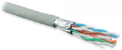 Hyperline UFTP4-C6-S23-IN-LSZH-GY-500 (500 м)