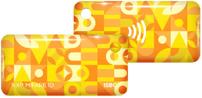 RFID-Брелок ISBC Mifare ID 4 byte nUID (желтый) (125-18214)