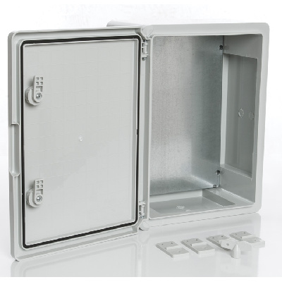 PP3008; Пластиковый шкаф с монт. панелью, IP65. УХЛ1., 400х600х200, непрозрачная дверца