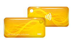 RFID-Брелок ISBC Em-marine + Mifare Classic 1K (Жёлтый) 125-18767