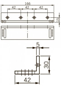 L-кронштейн для EMC 400 AH