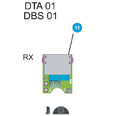 Плата RX DTA01 DBS01 (арт119RIR249)