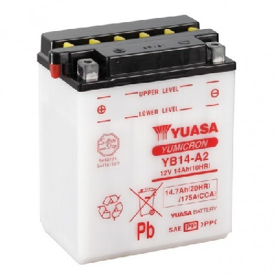 Аккумулятор YUASA YB14-A2 с электролитом