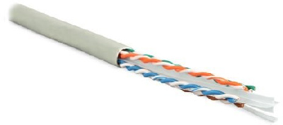 Hyperline UUTP4-C6-S23-IN-LSZH-GY-305 (305 м)