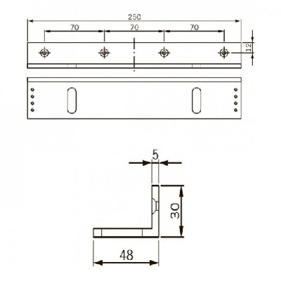 L-кронштейн для EMC 600 ALH и EMC 600-2 ALH
