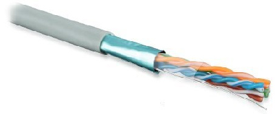 Hyperline FUTP4-C5E-S24-IN-LSZH-GY-305 (305 м)