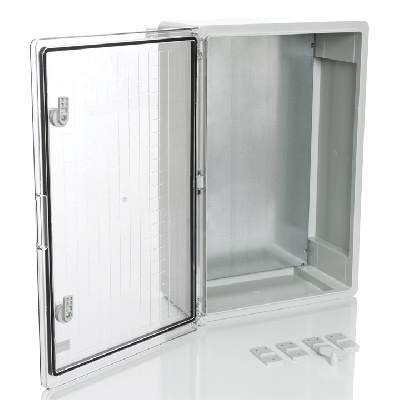 PP3020; Пластиковый шкаф с монт. панелью, IP65. УХЛ1., 500х700х250, прозрачная дверца