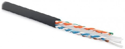 Hyperline UUTP4-C6-S23-OUT-LSZH-BK-500 (500 м)