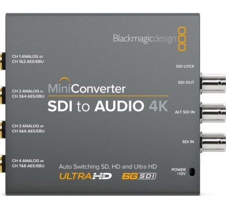 Мини-конвертер Blackmagic Mini Converter SDI to Audio 4K