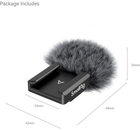 Ветрозащита ворсовая SmallRig 4245 для камер Panasonic LUMIX S5 II, S5 IIX ...
