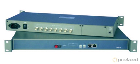 OPTICAST 8H1D Передача 8 однонаправленных HD/SD-SDI сигналов,  1 канала данных