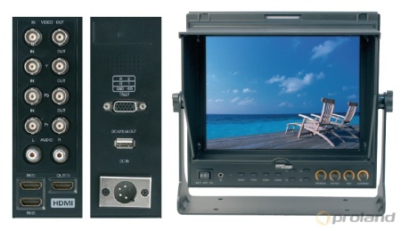 FM-10 MFT-U Портативный LCD монитор. Диагональ матрицы9,7"(4:3), разрешение 1024х768, яркость - 420