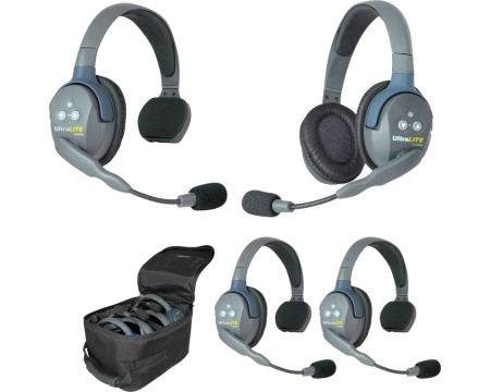 UltraLITE 4-31 UltraLITE 4 абонента с гарнитурами 3 Single 1 Double Headsets
